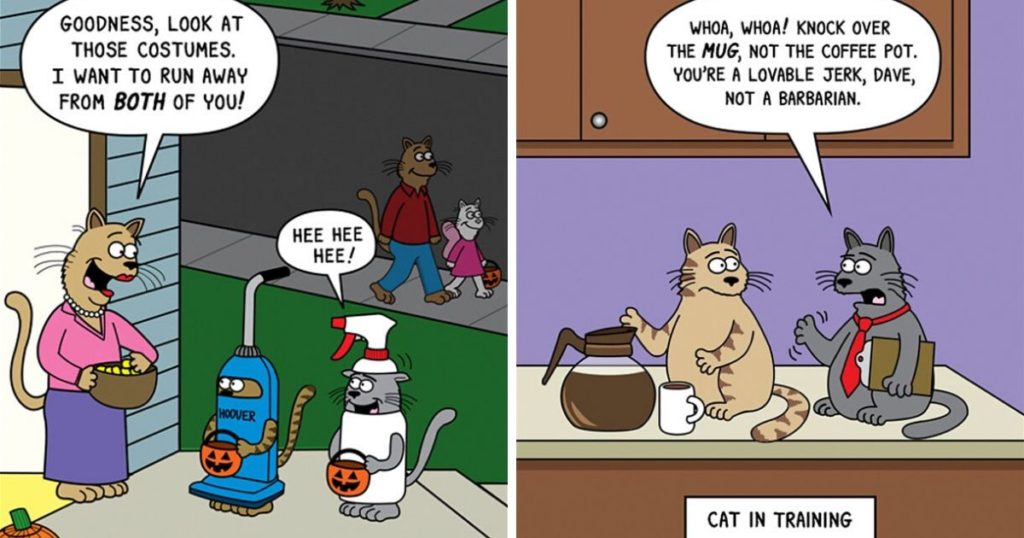 This Man Has Been Creating Cat Cartoons For Over 20 Years, And Here Are 30 Of The Best Ones