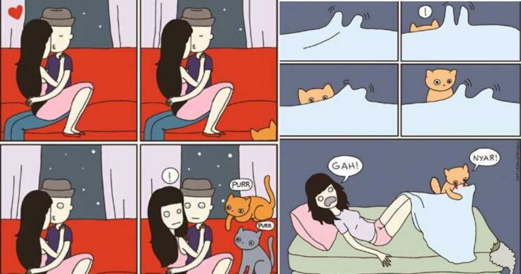22 Funny Comics That Sum up What It’s Like to Own a Cat