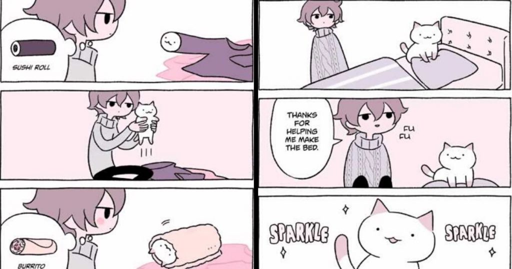 Japanese Illustrator Creates The Most Adorable Cat Comics Ever, And It Will Make Your Day