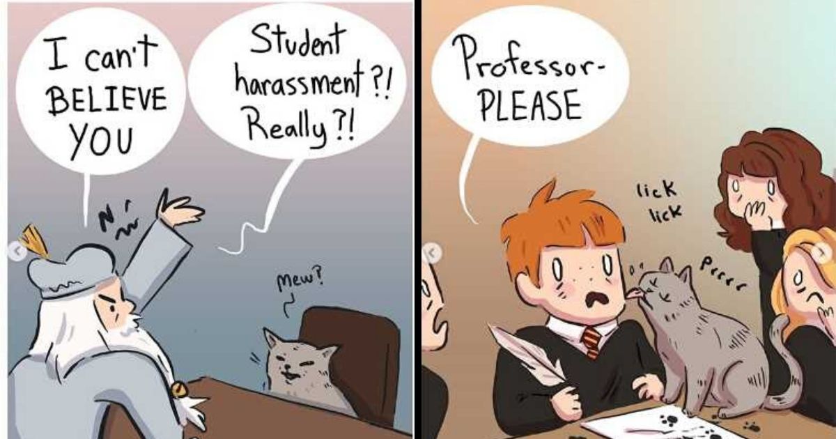 Illustrates What Happens At Hogwarts When No One Is Watching (15 New Photos)