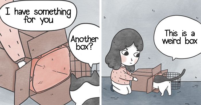 These 23 Wholesome Comics About A Cat And His Human That Will Make Your Day
